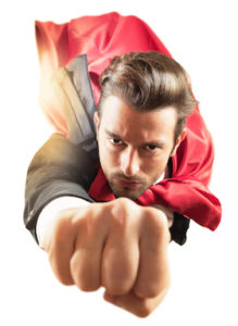 A superhero in the team